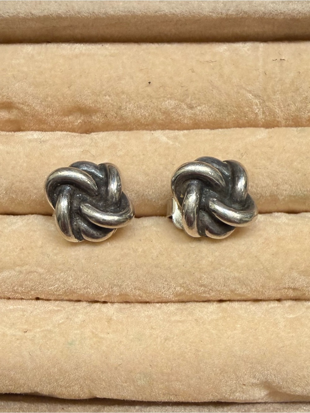 James Avery Sterling Silver Lover’s Knot Stud Earrings